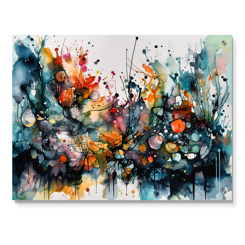 Captivating Boho Dance II - Abstract Acrylic Wall Art, 12" H x 20" W