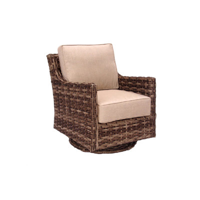 Chaise de patio pivotante avec coussins Angeliki-Electra