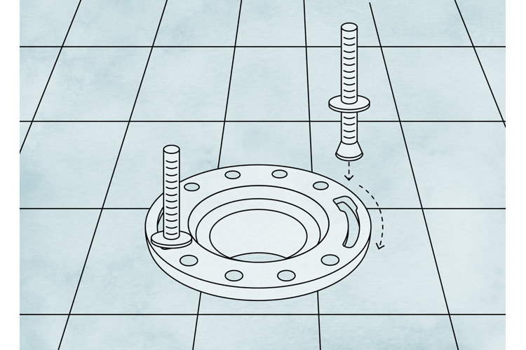 adding toilet flange