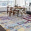 Hand Knotted Abstract Area Rug in Blue/Red/Gray-2049305196