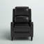 Fauteuil inclinable manuel en cuir véritable 29,5 po Ameer-1853913023