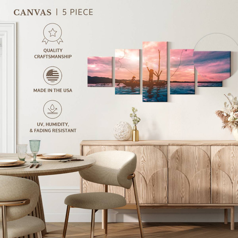 Fishing Buddies, 24" H x 55" W