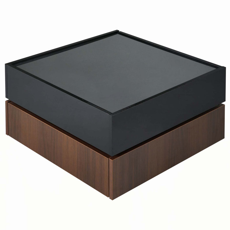 Versatile Rotating Coffee Table with Drawers and Sturdy Construction