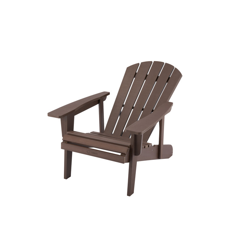 Ayuub Outdoor Adirondack Chair, Espresso Brown