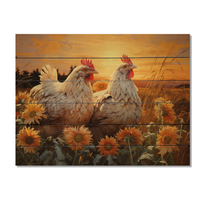 Brijette " Loving Chicken At Sunset "