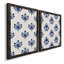 Toile encadrée à motif de fleurs indigo I-Premium - prêt à être accroché-1503803954-1503803952