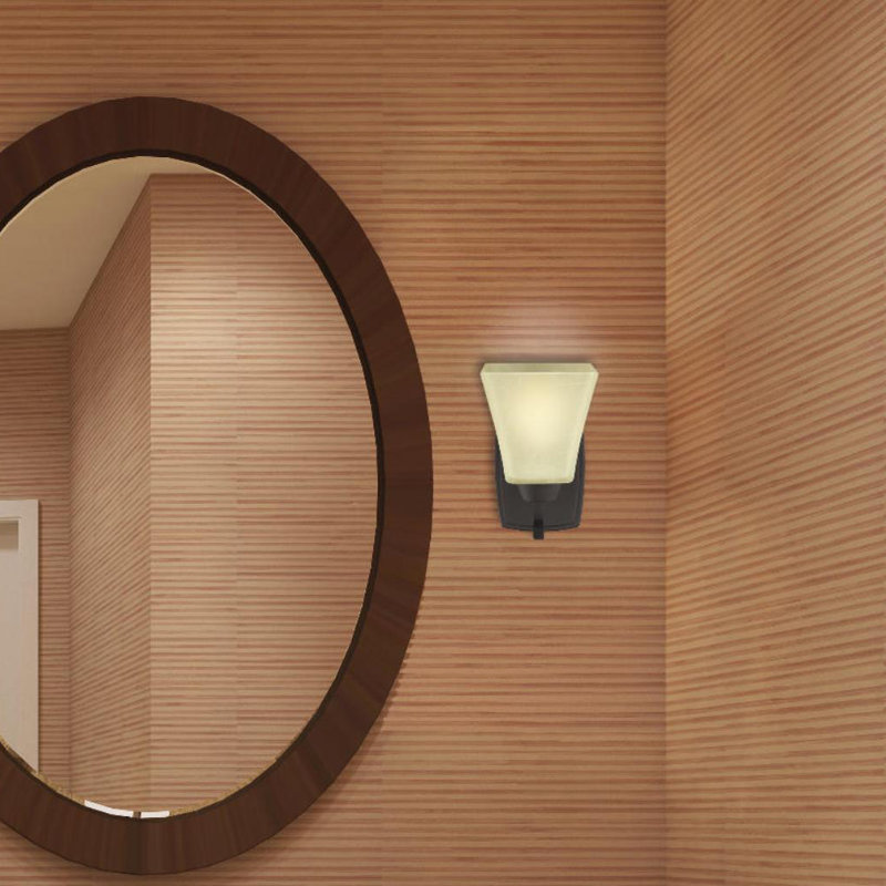Applique pour salle de bain bronze huilé 1 lumière Metzger