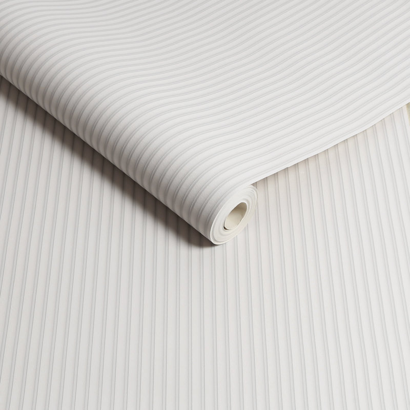 Superfresco Tactile Pinstripe Pure Wallpaper, White
