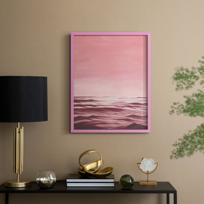 Playa Rosa I Framed Print - Solid Wood
