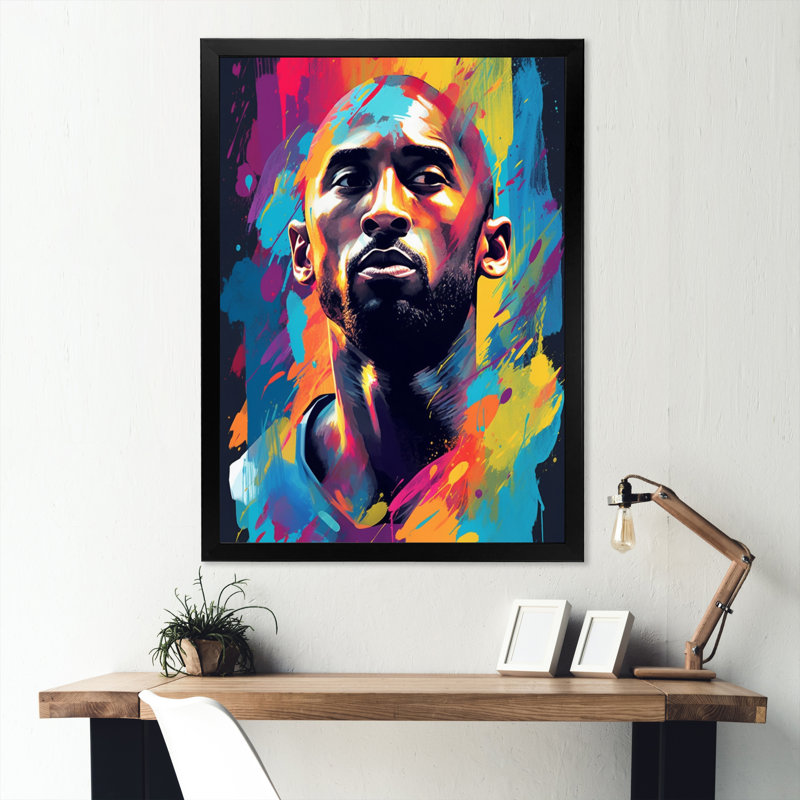 «Kobe Memory II», reproduction sur toile, H 20 po x l 12 po x P 1 po, Cadre photo noir