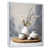 White Floater Framed