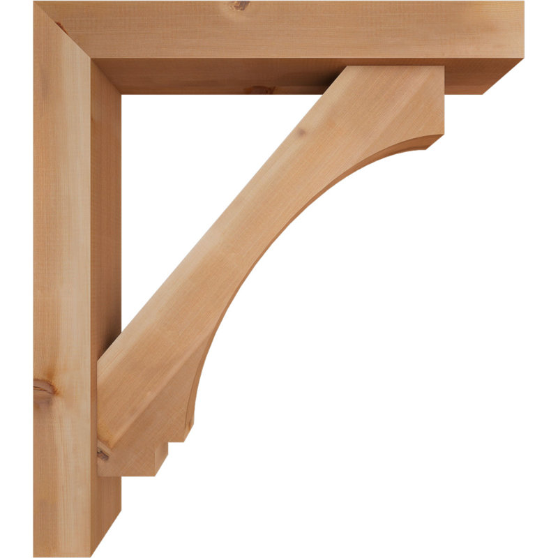 Support de bloc impérial avec entretoise décalée, 24 x 30, Cèdre rouge occidental de l 5 1/2 po (lisse)