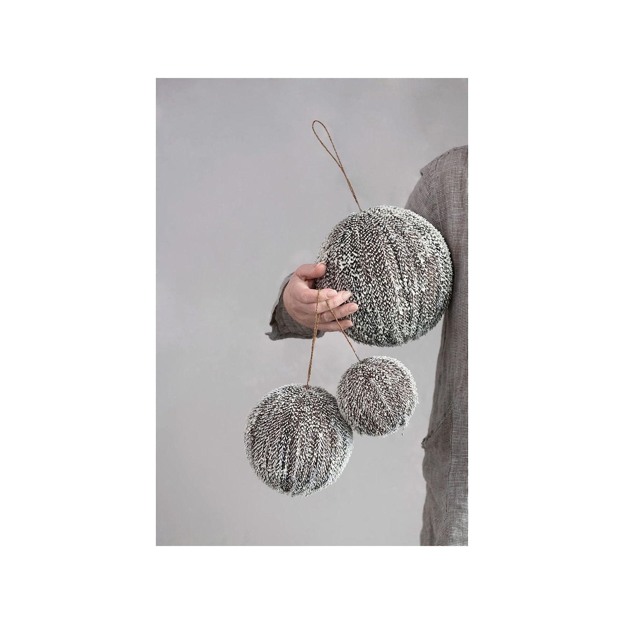 Ball Ornament, 6.25" H x 6.25" W x 6.25" D