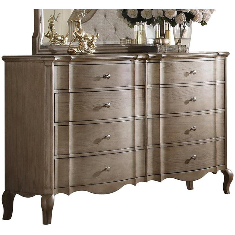 Commode double 8 tiroirs avec miroir Tasker