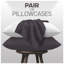 Premium Housewife Pillowcases Solid Colour Polycotton Material 50x75cm Size Easy Care Machine Washable Bedding-36036725
