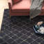 Tapis bleu marine / gris en laine Becton-490968529