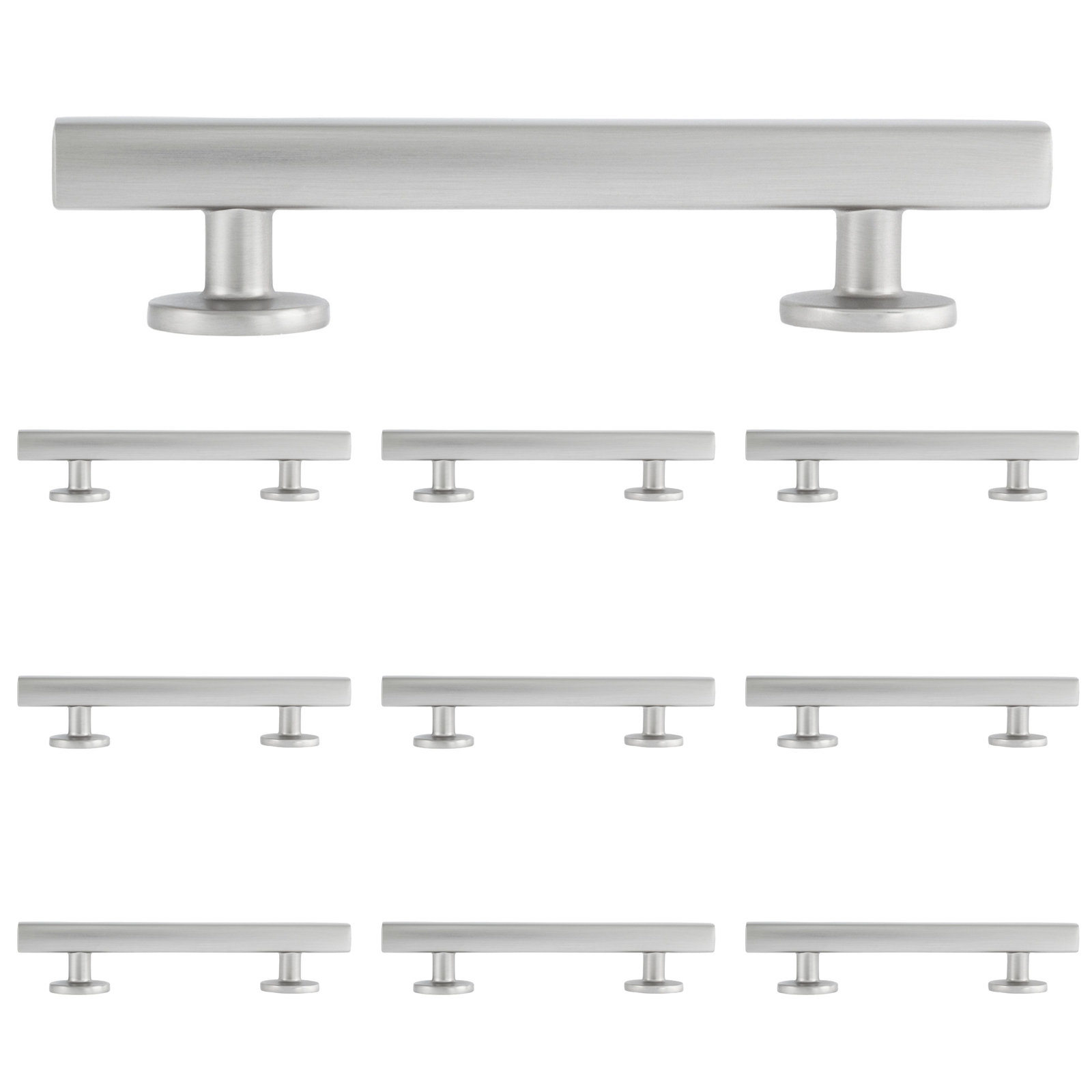 Flynn Bar Drawer Pull, Satin Nickel, 3.5"