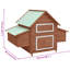 Brashear Chicken Coop 150x96x110 cm Solid Firwood-64837135