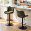 Tabouret de bar pivotant à hauteur réglable Tabouret de bar moderne en similicuir avec structure en métal-136954033