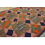 Hooked American 1930s Small Scatter Size Wool Antique Multicolor Rug
