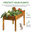 Handmade Wood Raised Garden Bed-14016226
