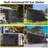 Yescom Fabric Black Cover Retractable Side Awning-67545501