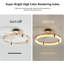 Darvel 1-Light 50cm LED Semi Flush Mount
