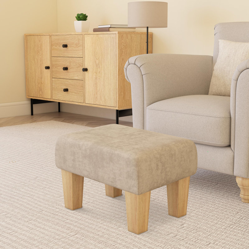 Autryville Wood Contemporary Leg, Natural, Velvet, Bone Cream