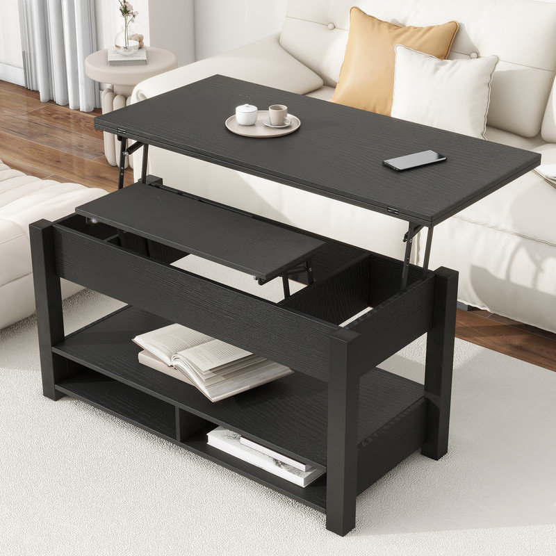 Latitude Run® Lift Top Extendable Coffee Table With Storage Wayfair