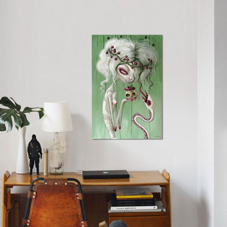 « the doux saveur of deces », reproduction d’impression sur toile, H 26 po x l 18 po x P 1,5 po, Toile tendue, Pas de tapis