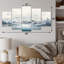 «Snowy Mountain Peaks Serenity I - Mountains Winter Multipanel», art mural