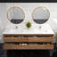 Meuble-lavabo mural double l 83 po x P 19,6 po x H 21,75 po Yacoubou-77133620