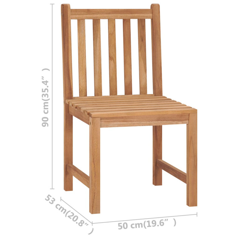 Vitelli 8 - Person Wood Patio Dining Set with Rectangular Table