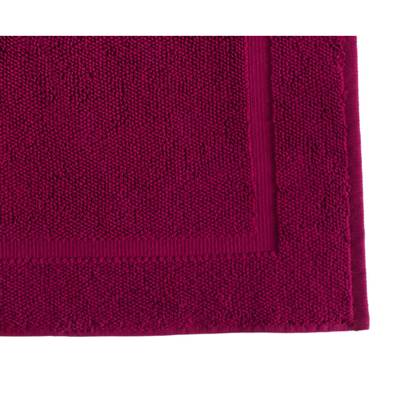 Tapis de bain de couleur unie Lerins, Magenta