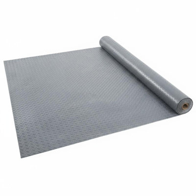 Tapis de sol pour garage 8 pi x 20 pi - PVC épais de 2 mm, antidérapant, avec ruban adhésif pour VUS et camions