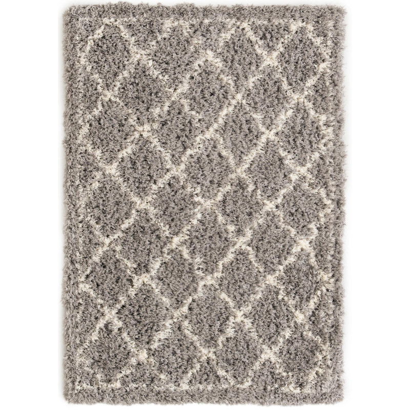 Tarquinio Rug, Gray, Rectangle 4'1'' x 6'1''
