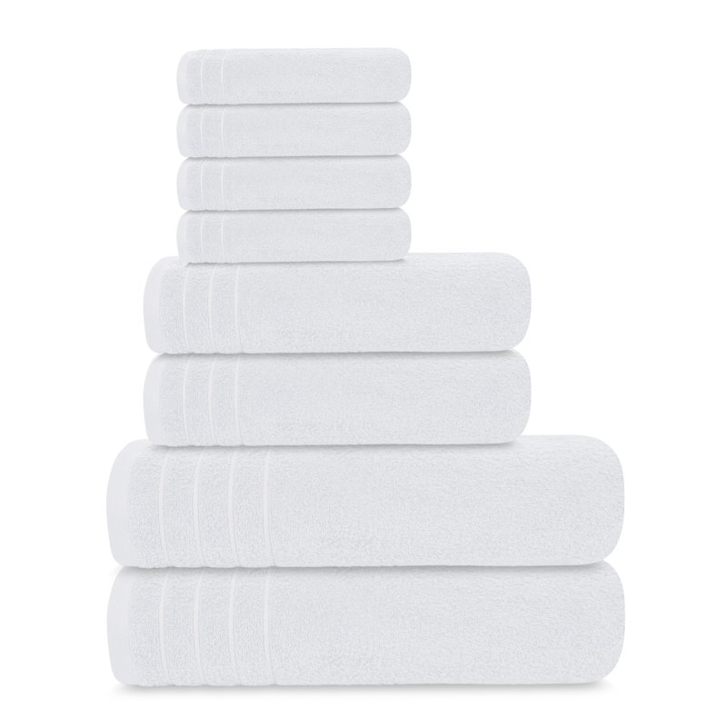 100% Cotton Midweight Mulit-Size Set, White