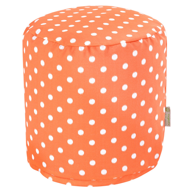 Aalin Outdoor Ottoman, Orange
