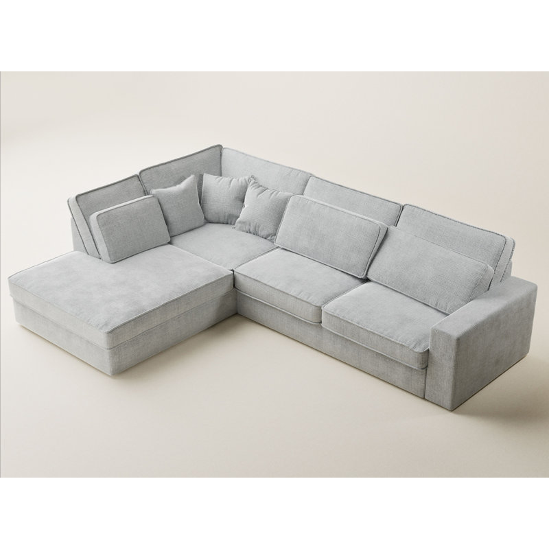 5 Seater Corner Sofa , Left Hand Facing, Grey