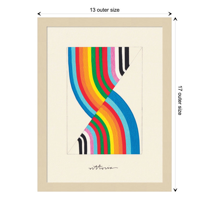 It's Always An Almost by Amber Vittoria, Brown Framed, 13" W x 17" H x 1" D