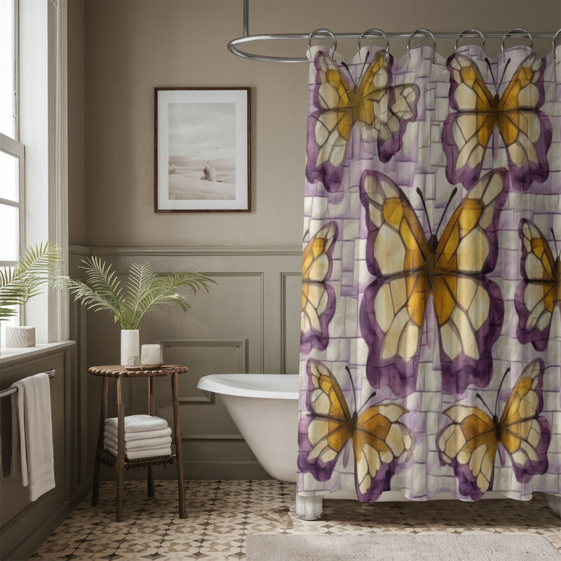 Kerrey Patchwork Shower Curtain, 74"H x 71"W