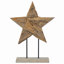 vidaXL Christmas Star Brown Solid Teak Wood-121073142