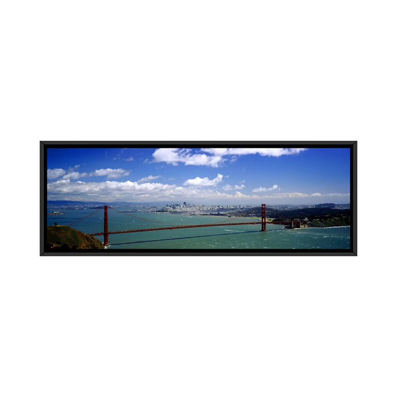 « golden gate bridge, san francisco, californie », reproduction de photo sur toile, H 12 po x l 36 po x P 1,5 po