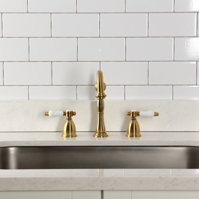 Kingston Brass Bel-Air Double-Handle Widespread Kitchen Faucet