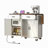 53.5''Farmhouse Kitchen Island With Power Outlet, Kitchen Storage Island With Drop Leaf, Spice Rack And Drawer, Rolling Kitchen Cart On Wheels, For Home, Kitchen And Dining Room-1296059729