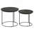Matte Black 2-Piece Nesting Table.