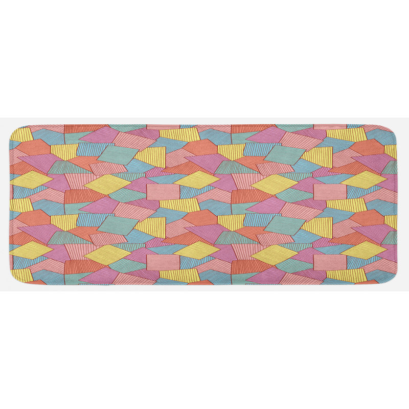 Modern & Contemporary Synthetic Kitchen Mat