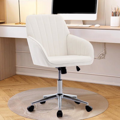 Chaise de bureau ergonomique, revêtement en velours, base argentée, minimise l'inconfort physique, style, structure et améliore le confort général