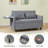 51.18'' Upholstered Reclining Sleeper Sofa-1997107047