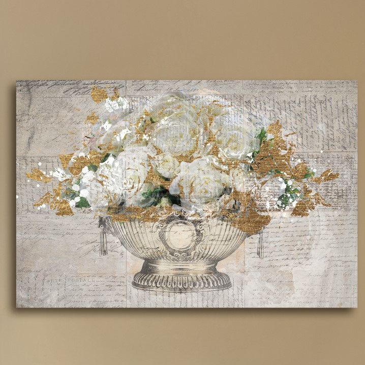 « Monaco Rose Ball », impression sur toile tendue, H 24 po x l 36 po x P 1,5 po